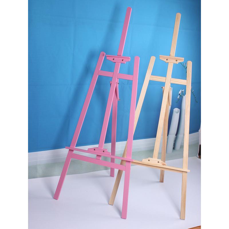 1.5米带颜色实木画架油画架写生美术专业折叠木制支架式展示素描