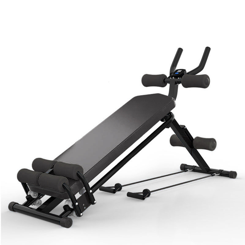 仰卧板收腹机超静音家用健身运动器材可折叠懒人美腰机现货厂家