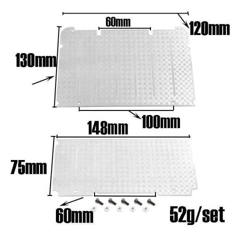 热销traxxas天攀爬车trx4路虎卫士升级改装金属模型窗板行李架防