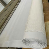 厂家直销虹吸排水板用无纺布单双面热定型纯白布土工布定型高温