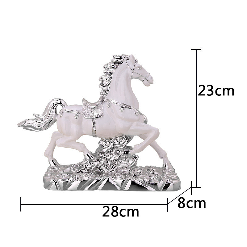 工艺品马摆件客厅玄关办公室桌面书房家居装饰品开业礼品商务送礼