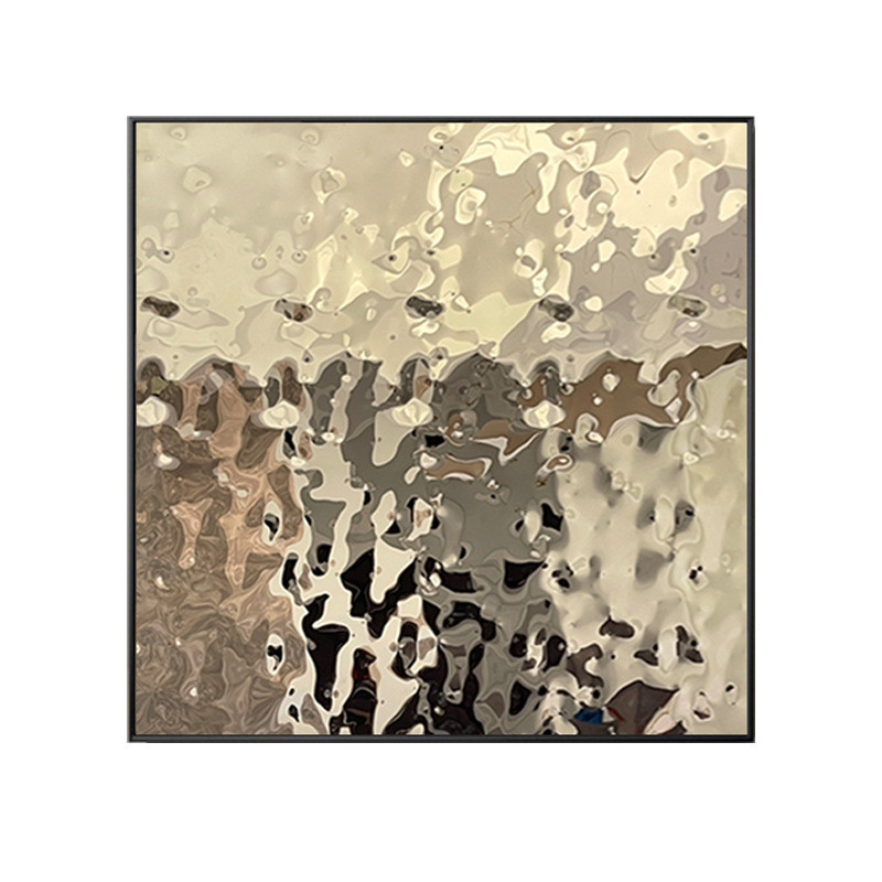 入户金属艺术实物画北欧轻奢客厅装饰画创意立体玄关挂画现代简约