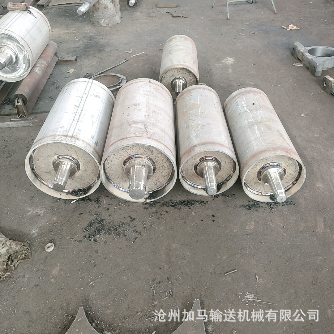 热销不锈钢滚筒无托辊传动带滚筒不锈钢链轮流水线动力滚筒