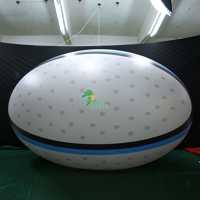 热销厂家直销pvc充气模型橄榄球广告宣传户外活动展示充气广告球