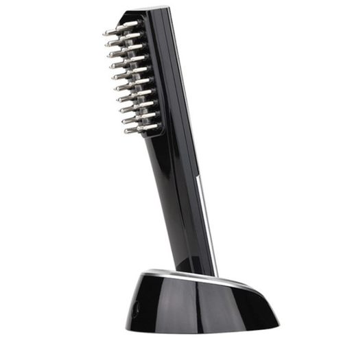 热销充电款生发梳护发仪器光疗按摩梳子震动按摩正负离子微电流导