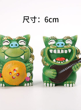 琵琶6cm创意狮三百鼓浪屿狮爷闽南石狮子厦门风纪念品小摆件伴手