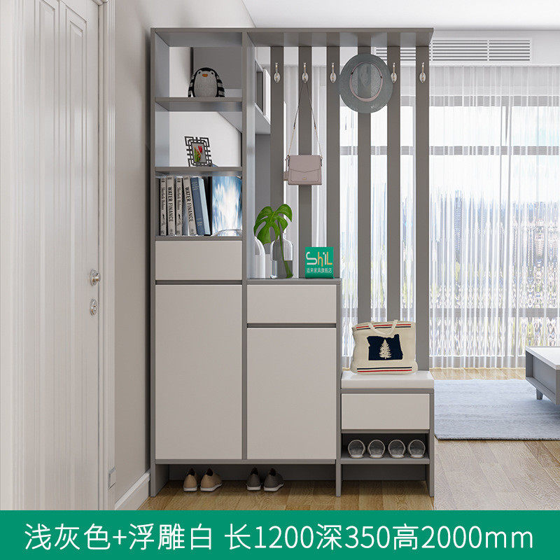 进门隔断柜玄关柜简约现代入户玄幻北欧鞋柜双面屏风换鞋凳衣帽柜