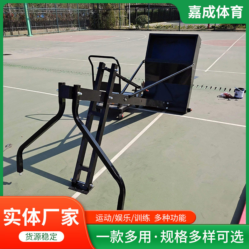手摇式供应手摇升降篮球架户外篮球架可移动厂家升降篮球架