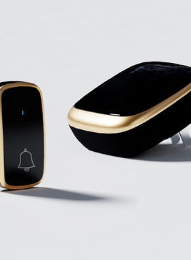 博闪光b116一拖一自发电门铃无线家用叮咚智能防水音乐无线颖门铃