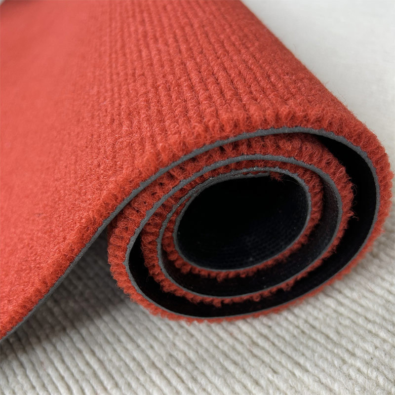 特厚pvc条纹地毯商用地垫卧室防滑红色展会入户门加厚9mm条纹地毯