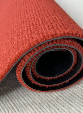 特厚条纹条纹地毯商用展会防滑红色地垫卧室入户门加厚9mmpvc地毯