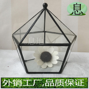 16055b包邮!工厂直销花房玻璃花房多肉玻璃几何微景观玻璃小花房