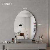 发光桌面蛋形梳妆镜卧室挂墙led异形智能镜带灯化妆镜梳妆台镜子