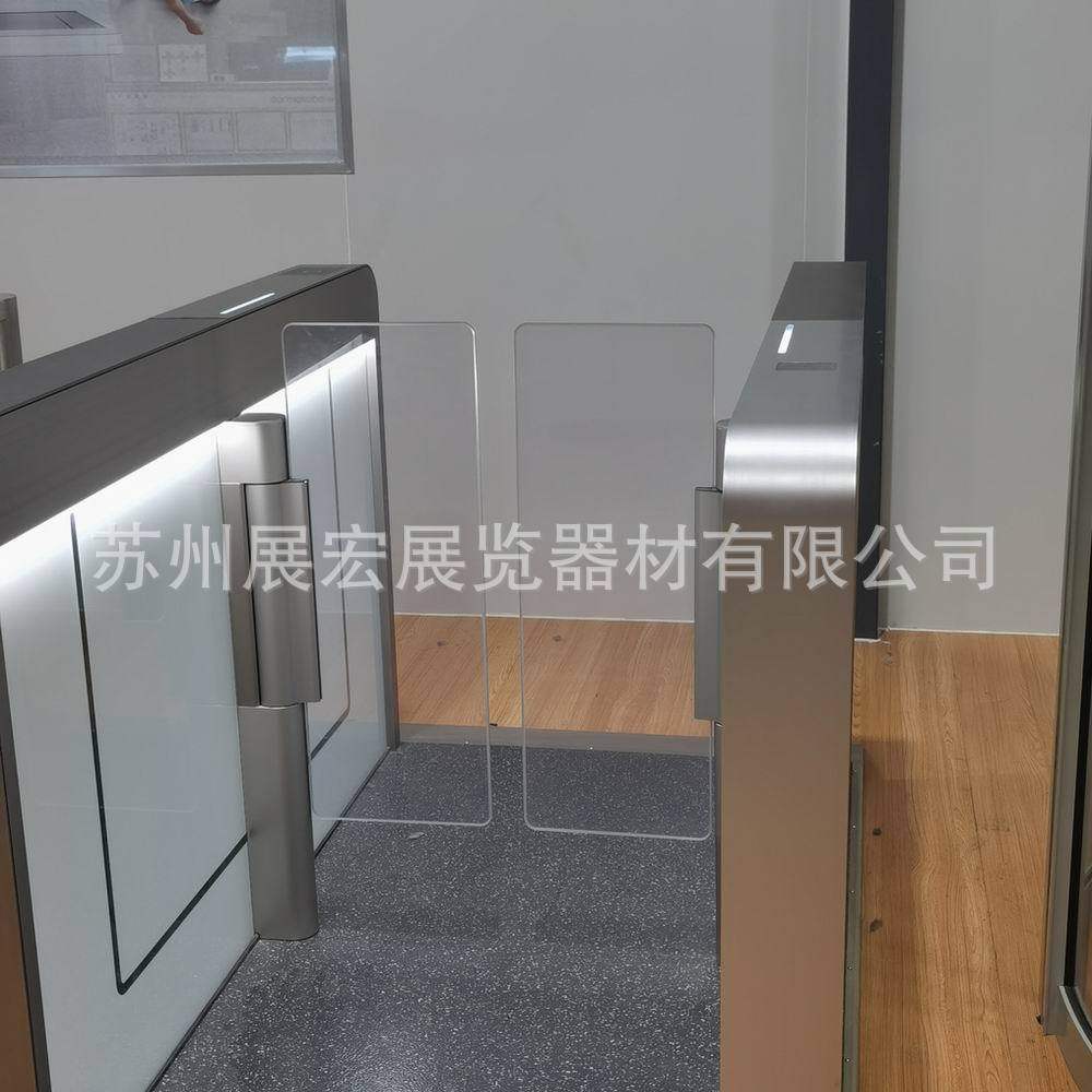 亚克力板闸机门翼门板人脸识别自动感应门禁刷卡速通门景区摆闸门