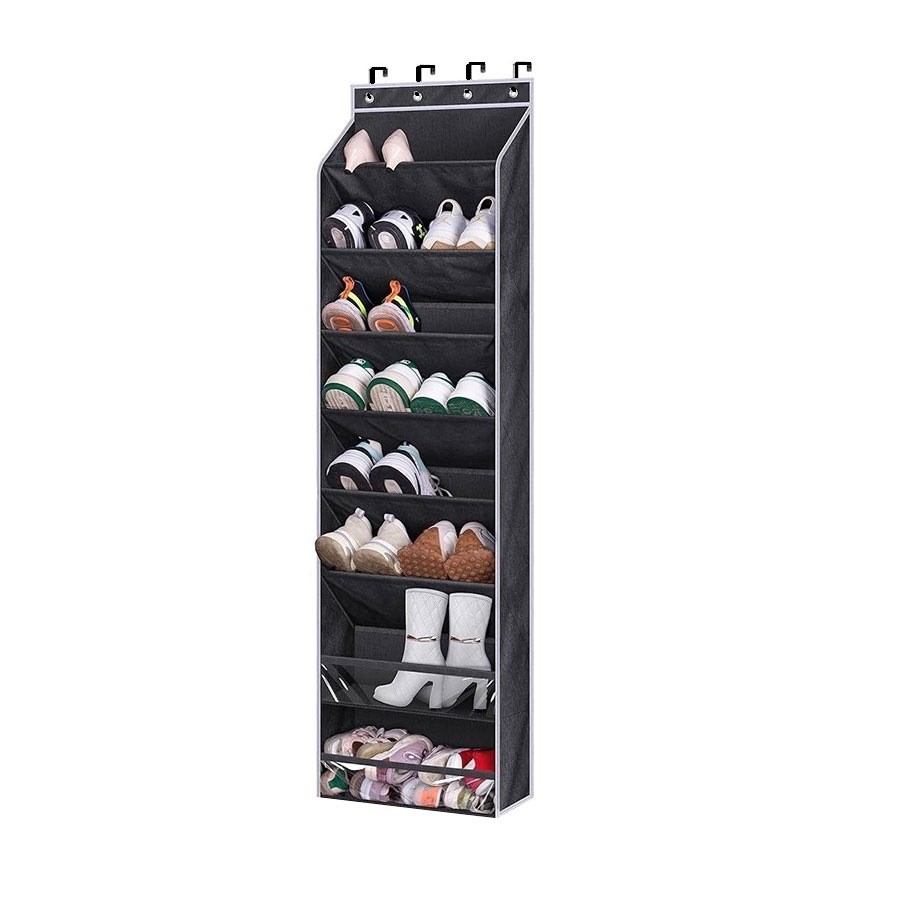 门后收纳挂袋挂墙式门上置物架鞋子收纳储物杂物挂袋布艺挂袋