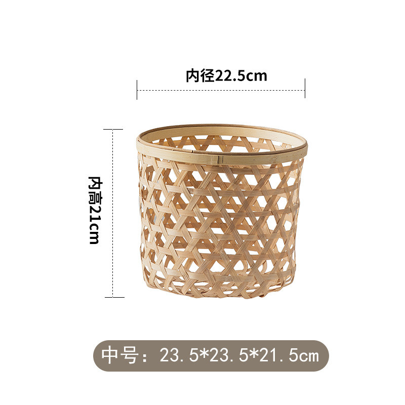 5nqj客厅藤编花篮花盆竹编花架批发落地式盆景植物摆放置物架阳台