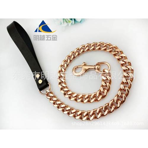 11mm不锈钢宠物牵引绳狗链狗狗宠物用品狗项圈脖圈定制