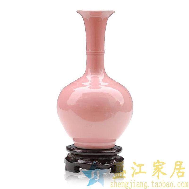 景德镇瓶子家居装饰摆件高温颜色裂纹釉陶瓷花瓶摆设厂家批发