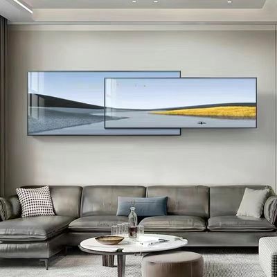 zy现代客厅抽象叠瓷装饰画北欧大气轻奢简约沙发背景墙床头晶加挂