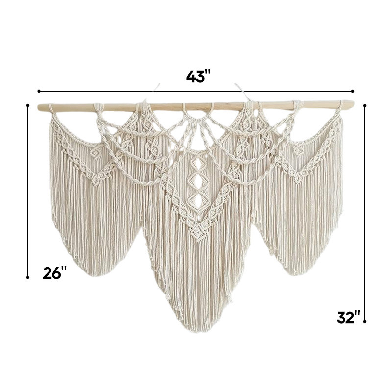 创意家居装饰大简约现代可拆分挂毯手工编织尺寸客厅卧室壁毯