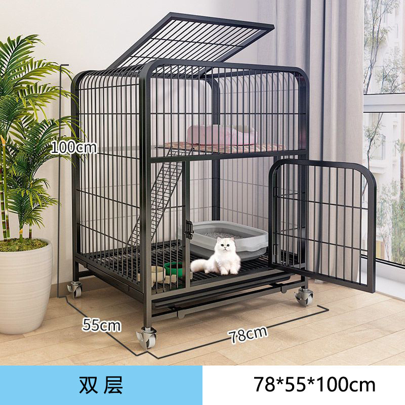 厂家直供方管猫笼三层猫别墅双层猫笼子猫咪笼子猫窝猫房子猫爬架