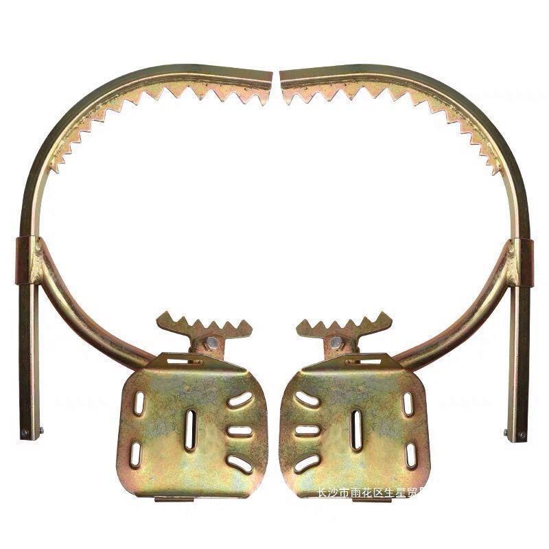 热销爬杆爬树加大加厚上树脚钩猫爪爬树工具通信木杆脚扣