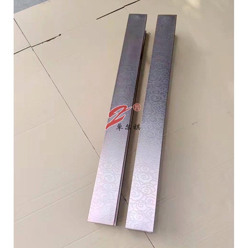 玻璃门大拉手不锈钢加厚门把手木门扶手大门拉手古铜黑色祥云简约