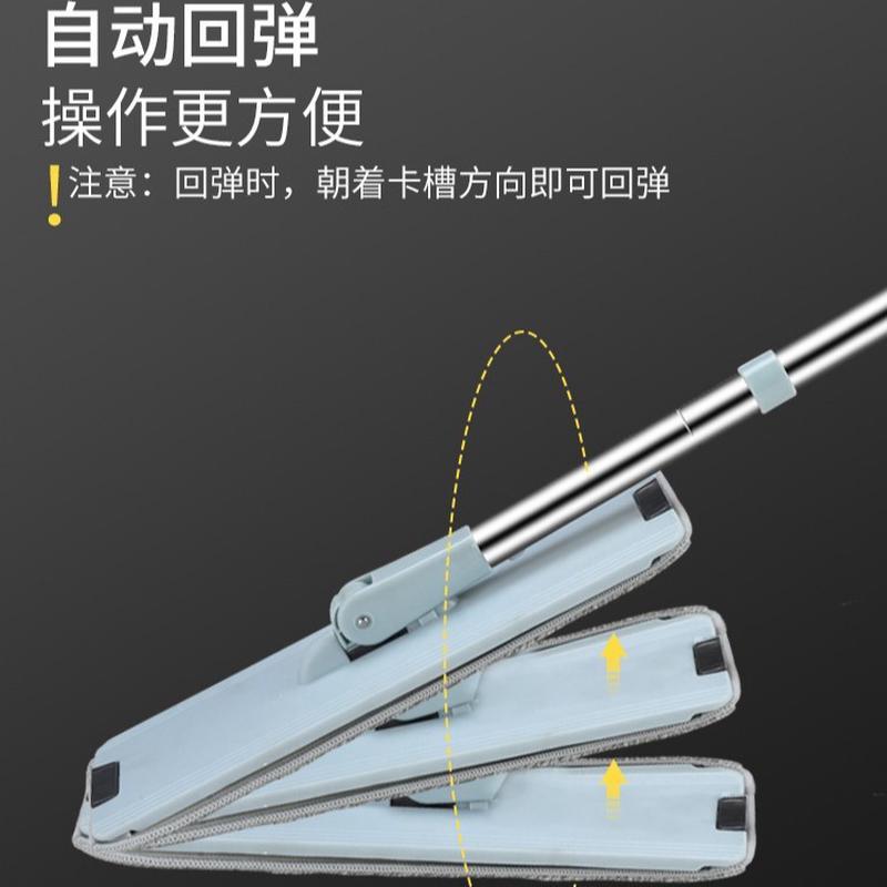 免手洗拖把高刮刮浪懒人旋转拖地桶家用快乐木地板干湿平板拖把