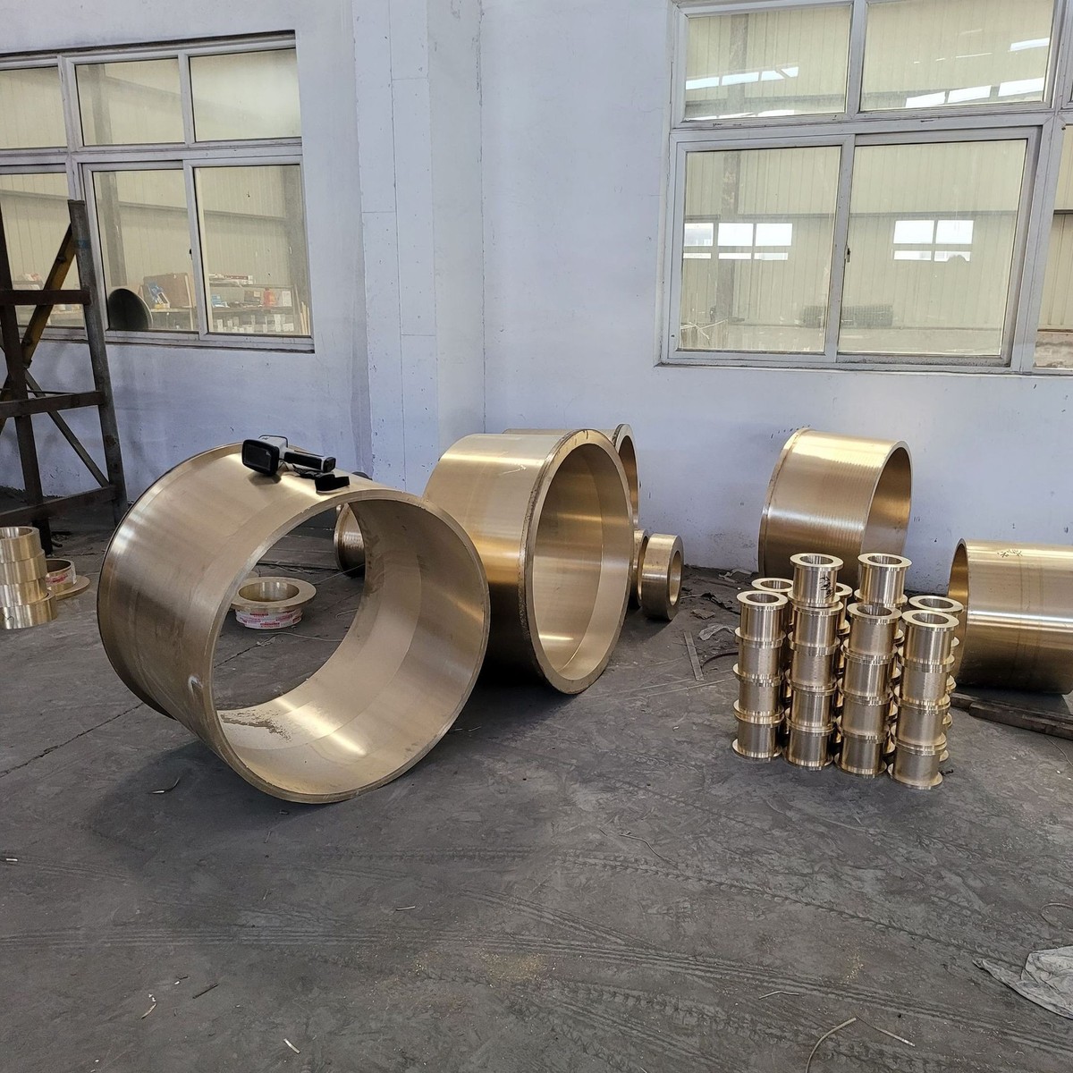 厂家加工定制机械663-2铝黄铜高耐磨标准铜石墨轴承铜板配件