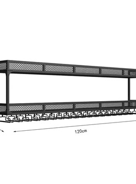 壁挂酒架置物架红酒柜展示架客厅挂墙酒杯架倒挂装饰背景高脚杯架