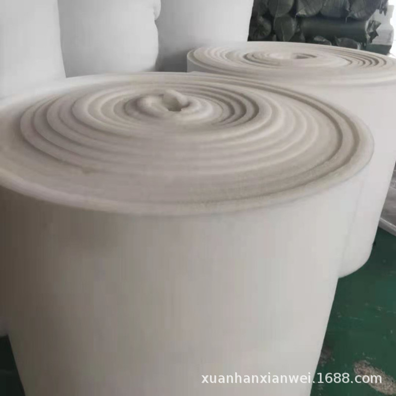 B1级防火20mm初效过滤棉 白色空气过滤棉 烤漆房除尘过滤风口棉