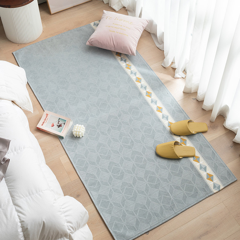 毯子雪尼尔卧室地垫满铺床边垫榻榻米地毯家用北欧简约可机洗