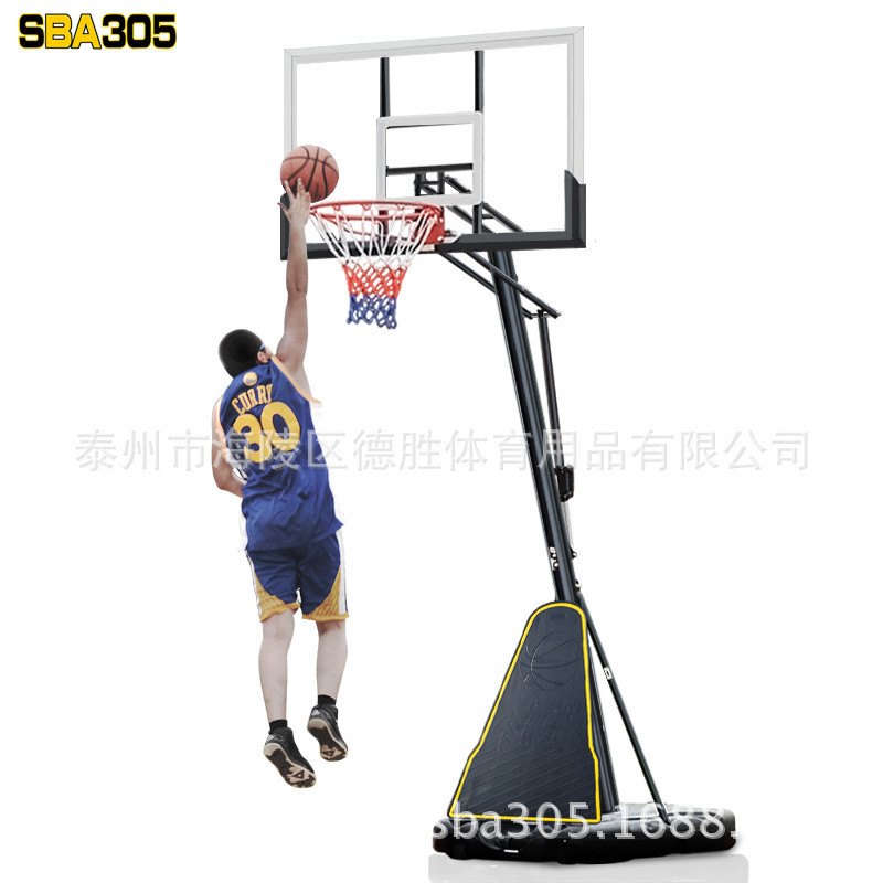架sba305-024户外成人蓝球厂家家用可升降移动可扣篮篮球架批发