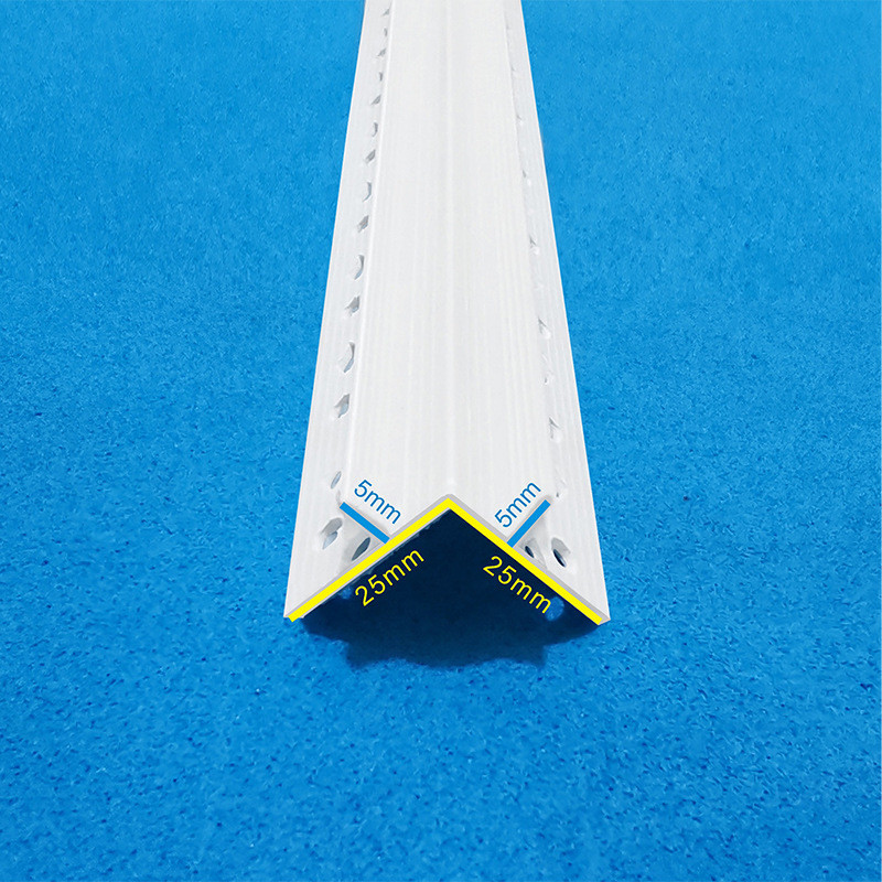 热销塑料w型海棠护角线pvc墙体角线建材多孔带规格防开裂修边条角