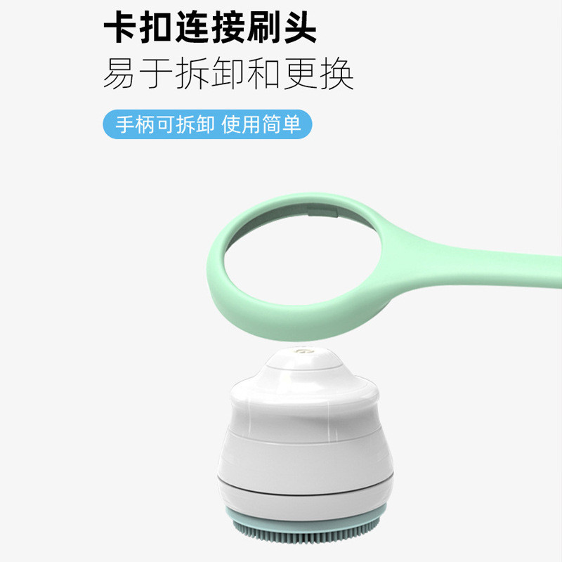 热销电动按摩搓澡懒人搓刷洗澡搓灰背可拆卸刷头全自动后背搓泥沐