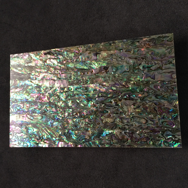 1mm纹双面天然鲍鱼贝壳板五彩厚贝母片创意雕花镶嵌特色装饰材料