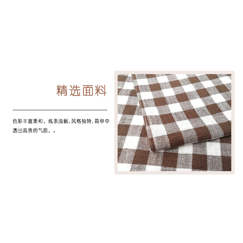 桌旗棉麻色织电视柜床旗茶几布餐边柜条旗桌旗桌旗茶席巾