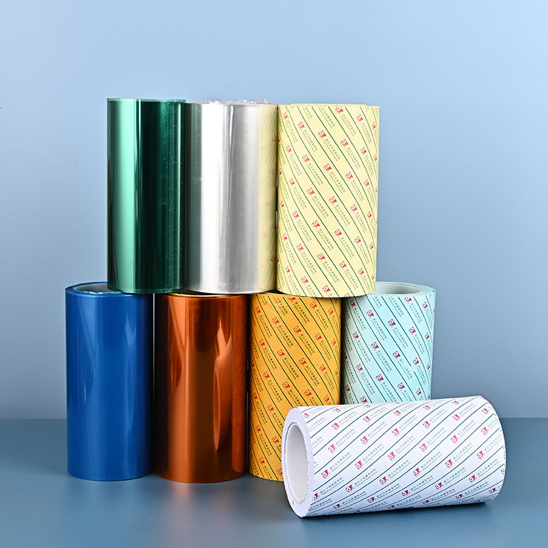 离现货pet彩色厂家型膜单双面蓝色透明离型膜耐高温氟素硅油膜