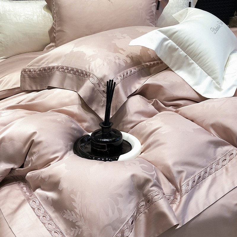 2024新款100s天丝棉提花四件套床上用品被套床单高奢主卧镂空雕花