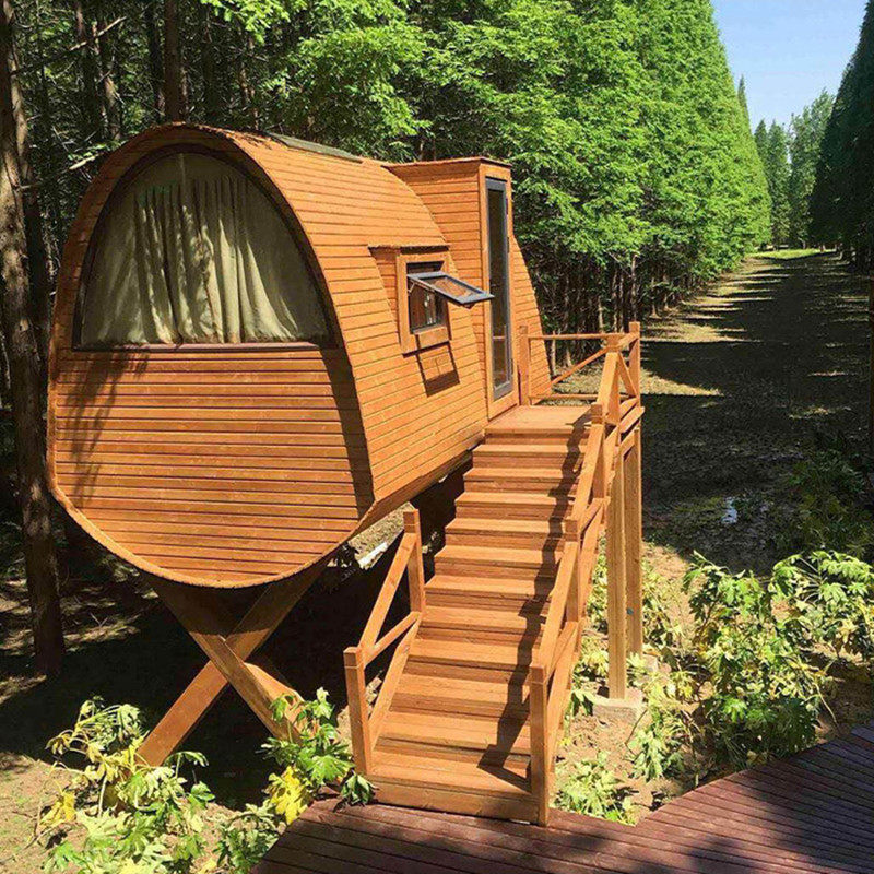 户外防腐木小木屋别墅移动农家乐木房子树屋组装民宿景区度假木屋