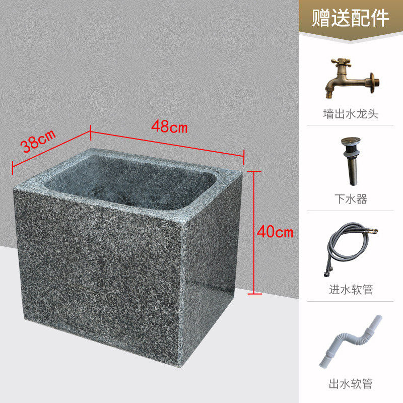 大理石洗手台盆石头户外洗手池庭院落地式个性花园别墅洗漱立柱盆