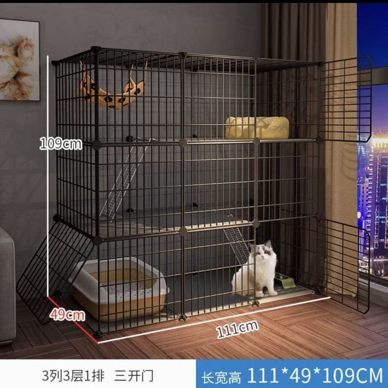 猫笼子超大自由空间小型犬室内别墅三层家用围栏拼接猫咪大猫别墅