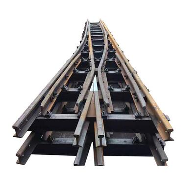DK624-4-12单开道岔煤矿用单开道岔22kg左开道岔双边道岔
