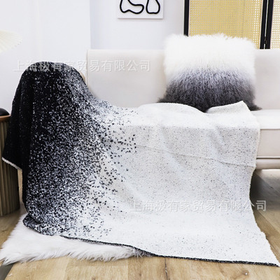 午休毯空艺术沙发毯客厅用卧室床尾毯盖毯办公室午睡毯变星毛毯