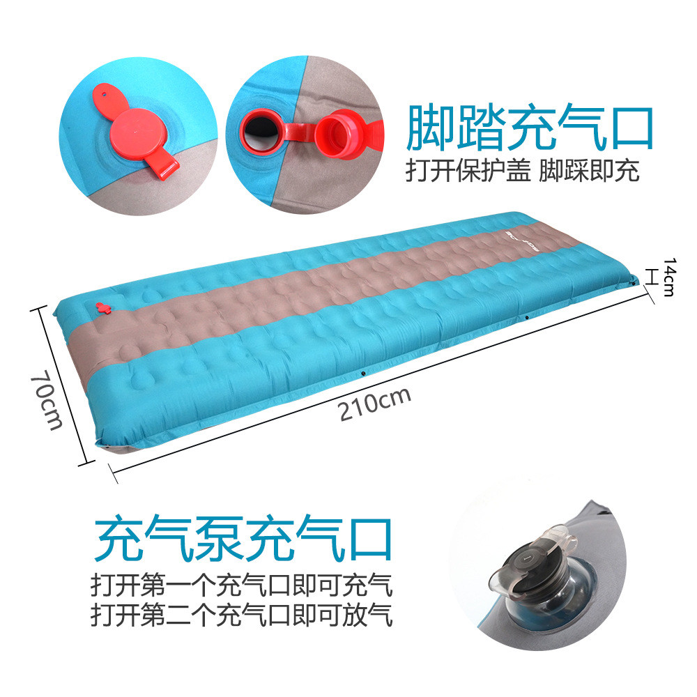 户外露营充气床垫轻便超防潮垫复合pvc充气地垫野营便携式帐篷弹