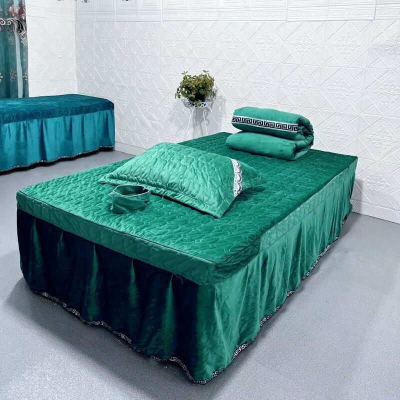 美容院泰式按摩床带洞大床罩加宽加大1.2床1米床单美容床罩足浴床