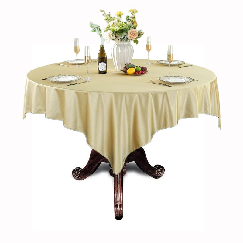 86m0酒店桌布圆桌宴会纯色饭店圆桌台布餐厅圆形定制会议桌