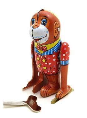 ms655杂技跟斗猴复古怀旧主题餐厅酒吧个性摆件创意礼品马口铁