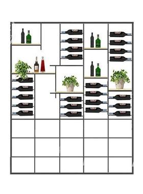 红酒架红酒架隔断餐厅卡座屏风酒吧铁艺葡萄酒展示架酒庄装饰架