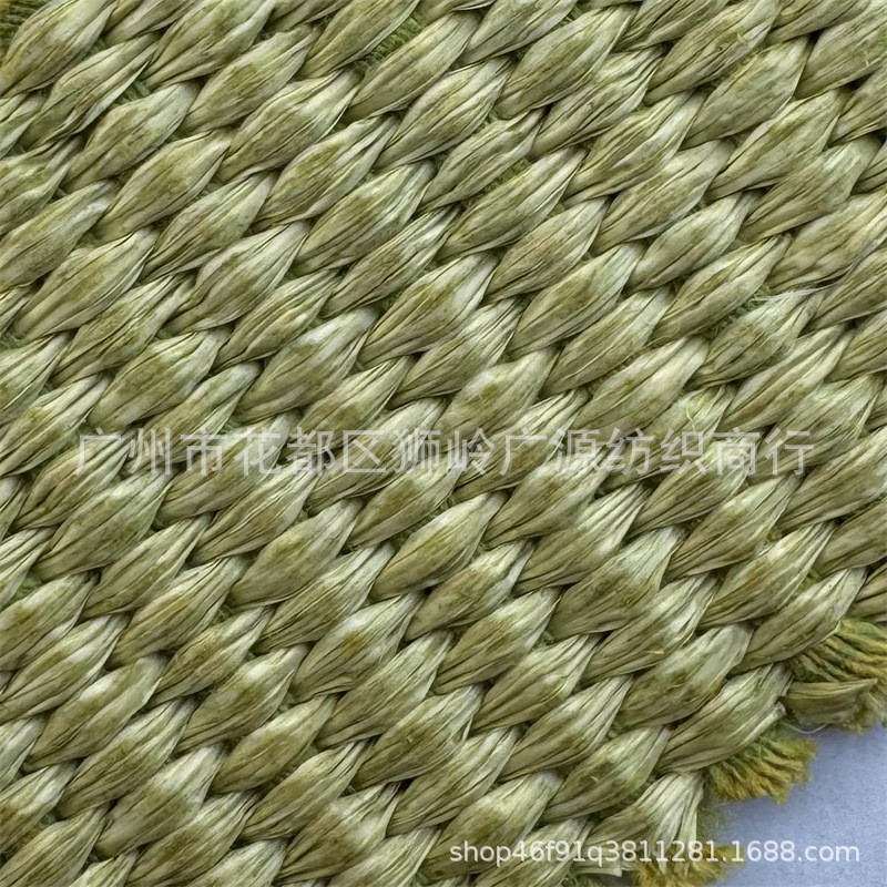 工厂直销优质pp草编仿拉菲草席批发草编包鞋材装饰布复古风